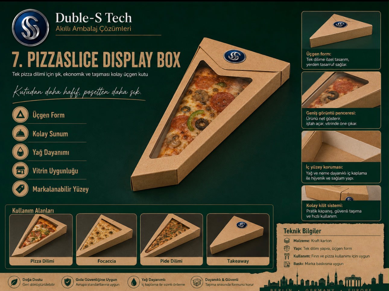 Pizzaslice Display Box