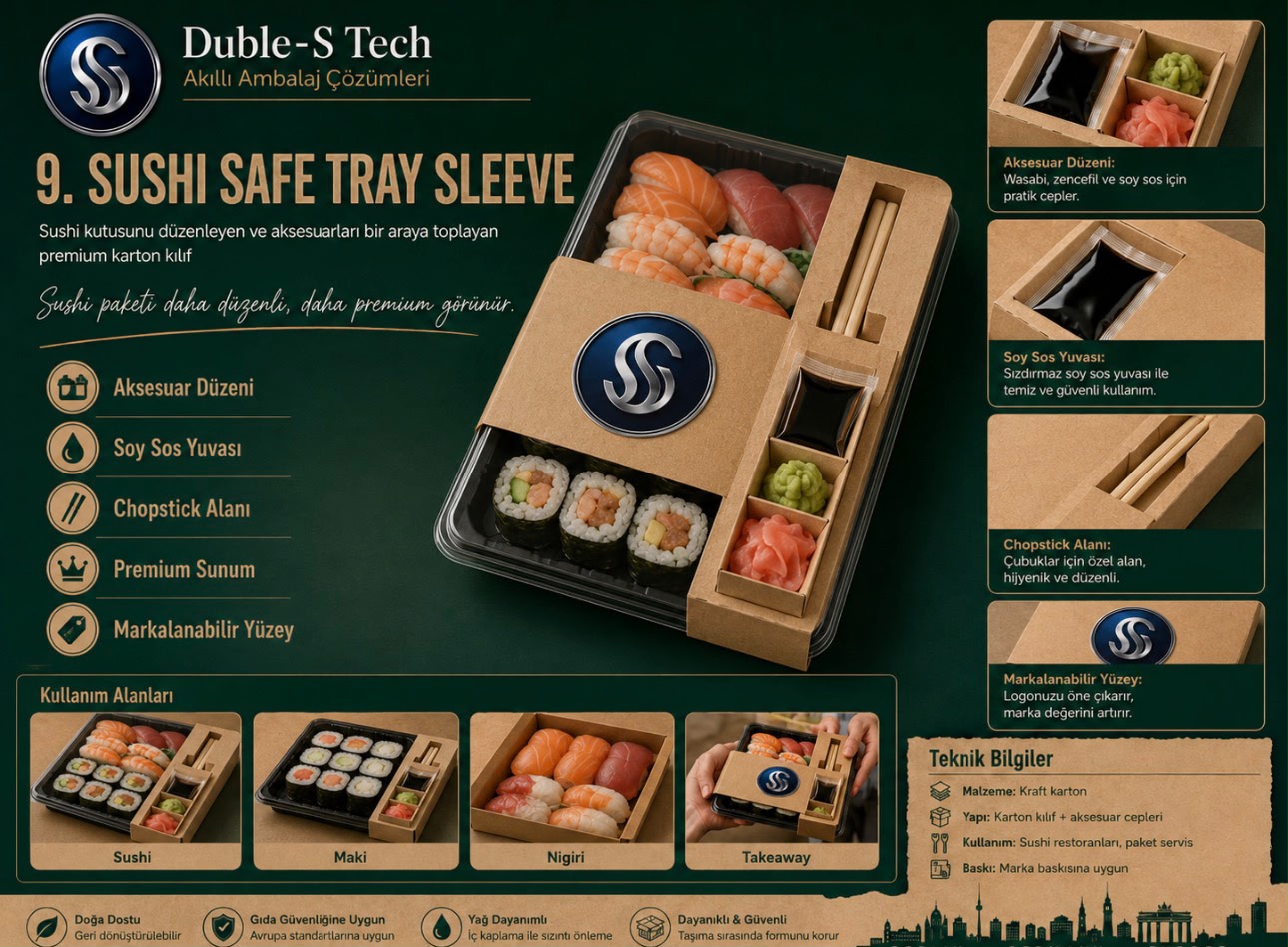 Sushi Safe Tray Sleeve